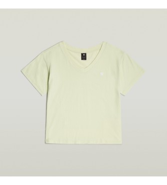 G-Star Open V-hals Relaxed T-shirt groen