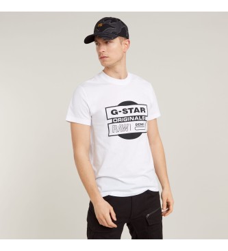 G-Star Camiseta Originals Underground blanco