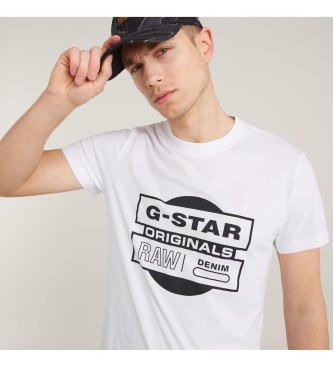 G-Star Camiseta Originals Underground blanco