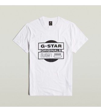 G-Star Camiseta Originals Underground blanco