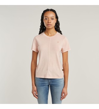 G-Star T-shirt a coste con cucitura anteriore sovratinta