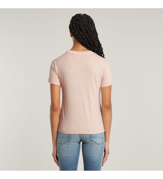 G-Star T-shirt a coste con cucitura anteriore sovratinta