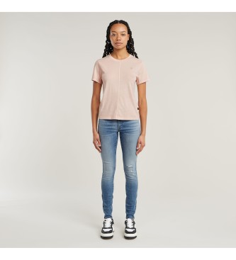 G-Star T-shirt a coste con cucitura anteriore sovratinta