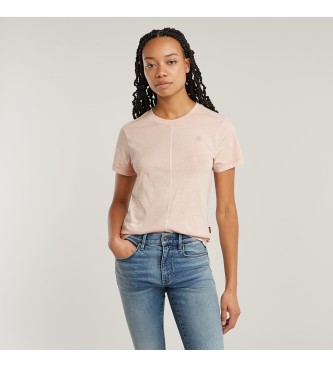 G-Star T-shirt a coste con cucitura anteriore sovratinta