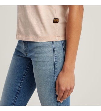 G-Star T-shirt a coste con cucitura anteriore sovratinta