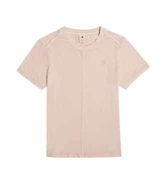 G-Star T-shirt a coste con cucitura anteriore sovratinta