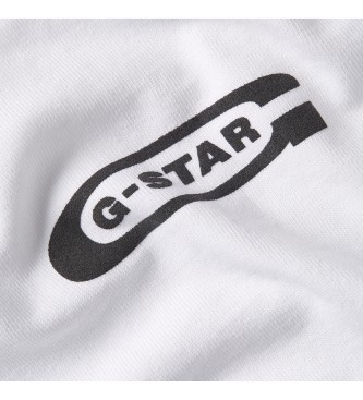 G-Star Fotodruck-T-Shirt wei