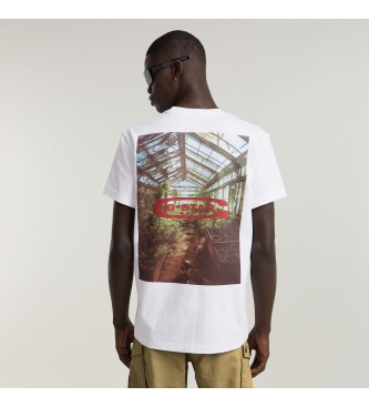 G-Star Camiseta Photo Print blanco