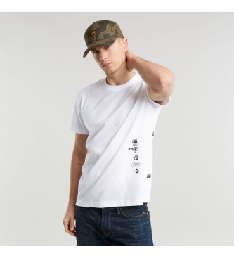 G-Star T-shirt con grafica bianca sul retro