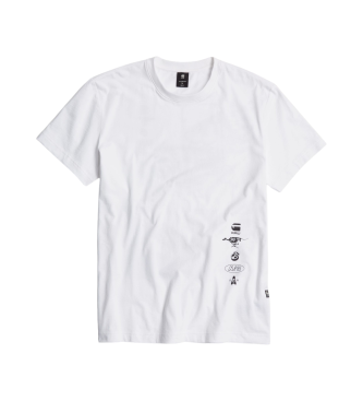G-Star T-shirt con grafica bianca sul retro
