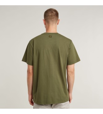 G-Star T-shirt  coutures apparentes vert