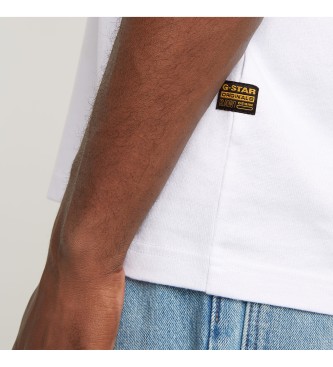 G-Star Versand Grafik Boxy Ribbed T-Shirt wei