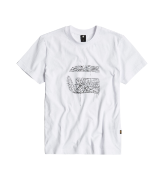 G-Star T-shirt Stitch Burger biały