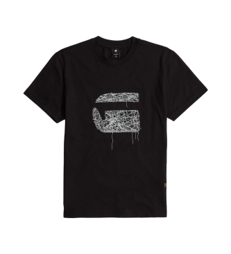 G-Star Stitch Burger T-shirt czarny