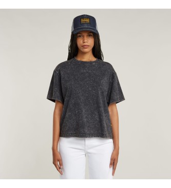 G-Star Gewassen G-Script Geribd T-shirt grijs