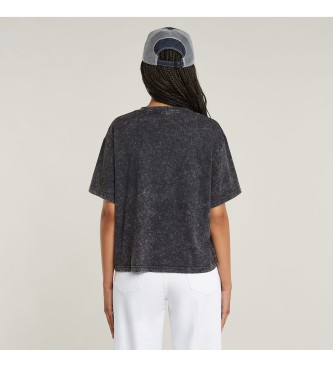 G-Star Gewassen G-Script Geribd T-shirt grijs