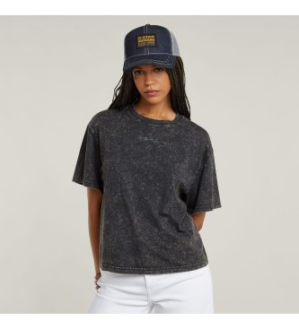 G-Star Gewassen G-Script Geribd T-shirt grijs