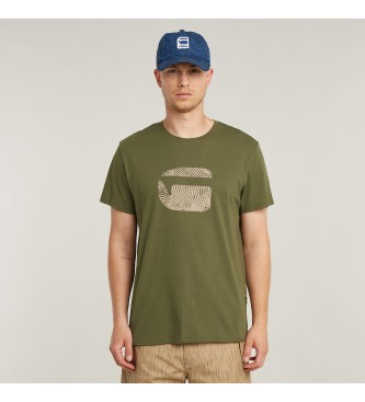 G-Star Fingerabdruck-Burger-T-Shirt grn