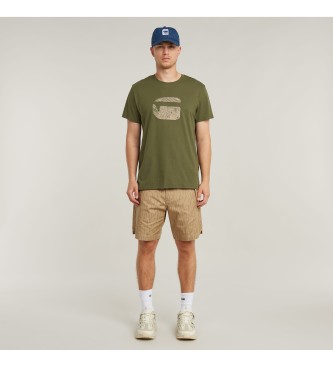 G-Star Fingerabdruck-Burger-T-Shirt grn