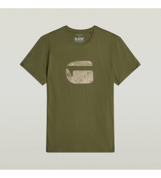 G-Star Fingerabdruck-Burger-T-Shirt grn