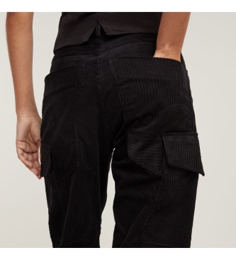 G-Star Pantaloni cargo cargo 3D in cordoncino nero