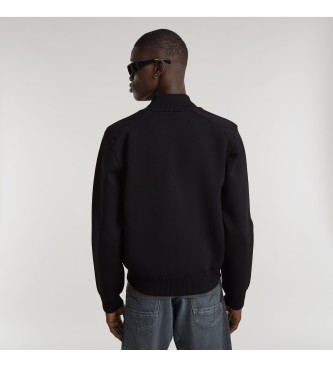 G-Star Engineered Mix Knitted Aviator Jacket black