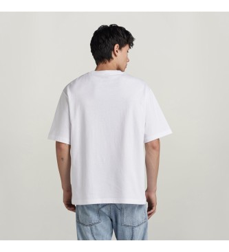 G-Star T-shirt central branca