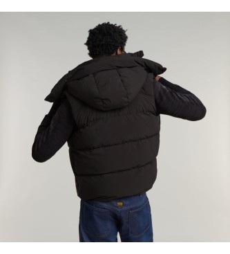 G-Star G- Whistler Gewatteerd Hooded Vest 2.0 zwart