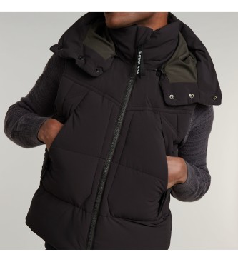 G-Star G- Whistler Gewatteerd Hooded Vest 2.0 zwart