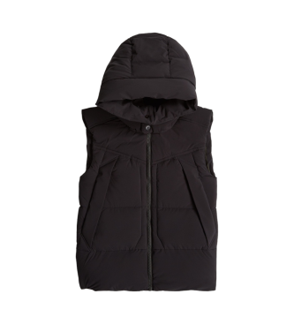 G-Star G- Whistler Gewatteerd Hooded Vest 2.0 zwart