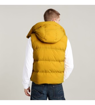 G-Star Gilet giallo imbottito con cappuccio 2.0 G-Whistler