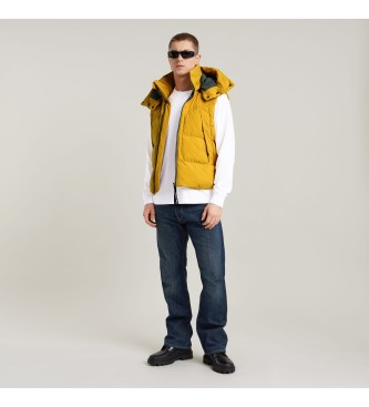 G-Star Gilet giallo imbottito con cappuccio 2.0 G-Whistler