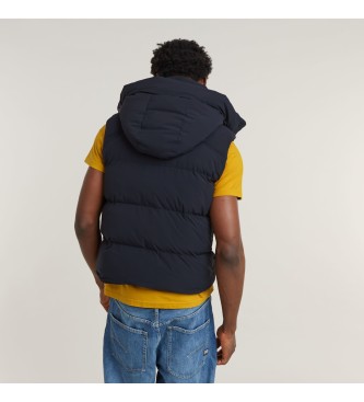 G-Star Gilet blu scuro imbottito con cappuccio 2.0 G-Whistler