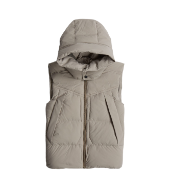 G-Star Gilet grigio imbottito con cappuccio 2.0 G-Whistler