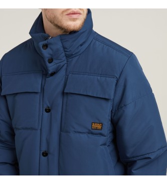 G-Star 4-Taschen-Steppjacke wattiert wattierte Jacke navy