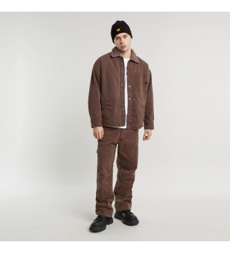 G-Star Boxy Fit Sherpa Jas bruin