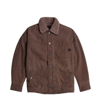 G-Star Boxy Fit Sherpa Jacket brown