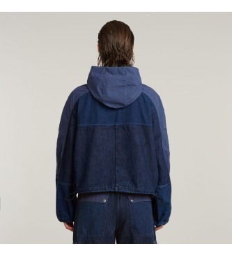 G-Star Tekaška jakna s kapuco modra