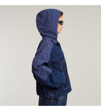 G-Star Tekaška jakna s kapuco modra