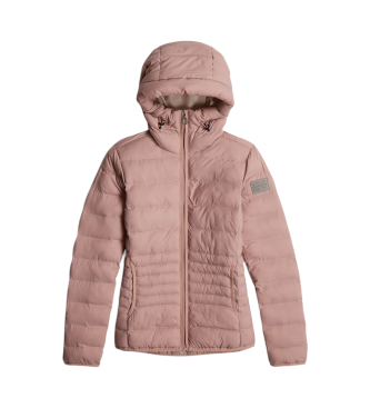 G-Star Rožnata oblazinjena jakna s kapuco