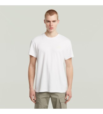 G-Star T-shirt z logo na piersi biały