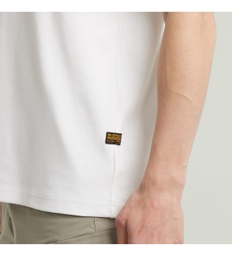 G-Star T-shirt z logo na piersi biały