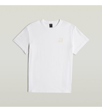 G-Star T-shirt z logo na piersi biały