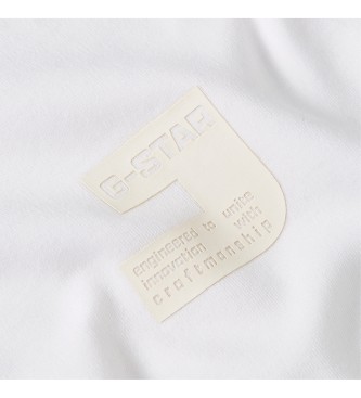 G-Star T-shirt z logo na piersi biały