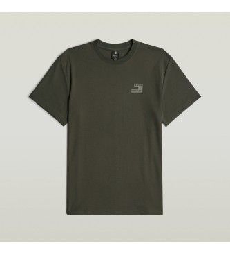 G-Star Koszulka z logo na piersi zielona