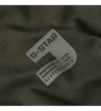G-Star Koszulka z logo na piersi zielona
