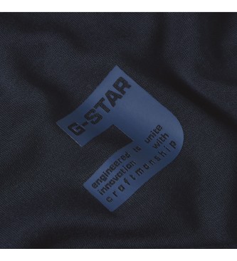 G-Star T-shirt com logtipo no peito azul-marinho