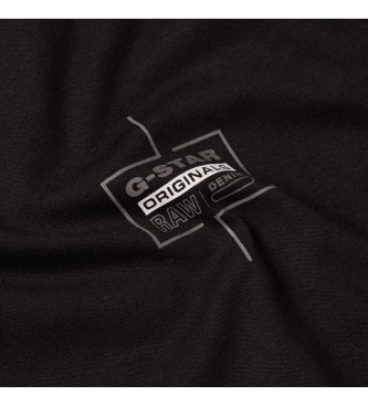 G-Star Majica z logotipom na prsih črna