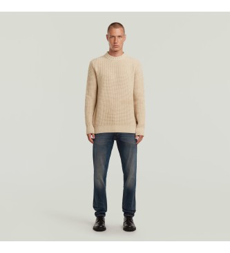 G-Star Gruby sweter w kolorze beżowym