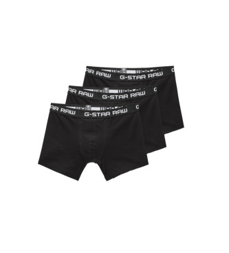G-Star 3 Packs de boxers clssicos pretos